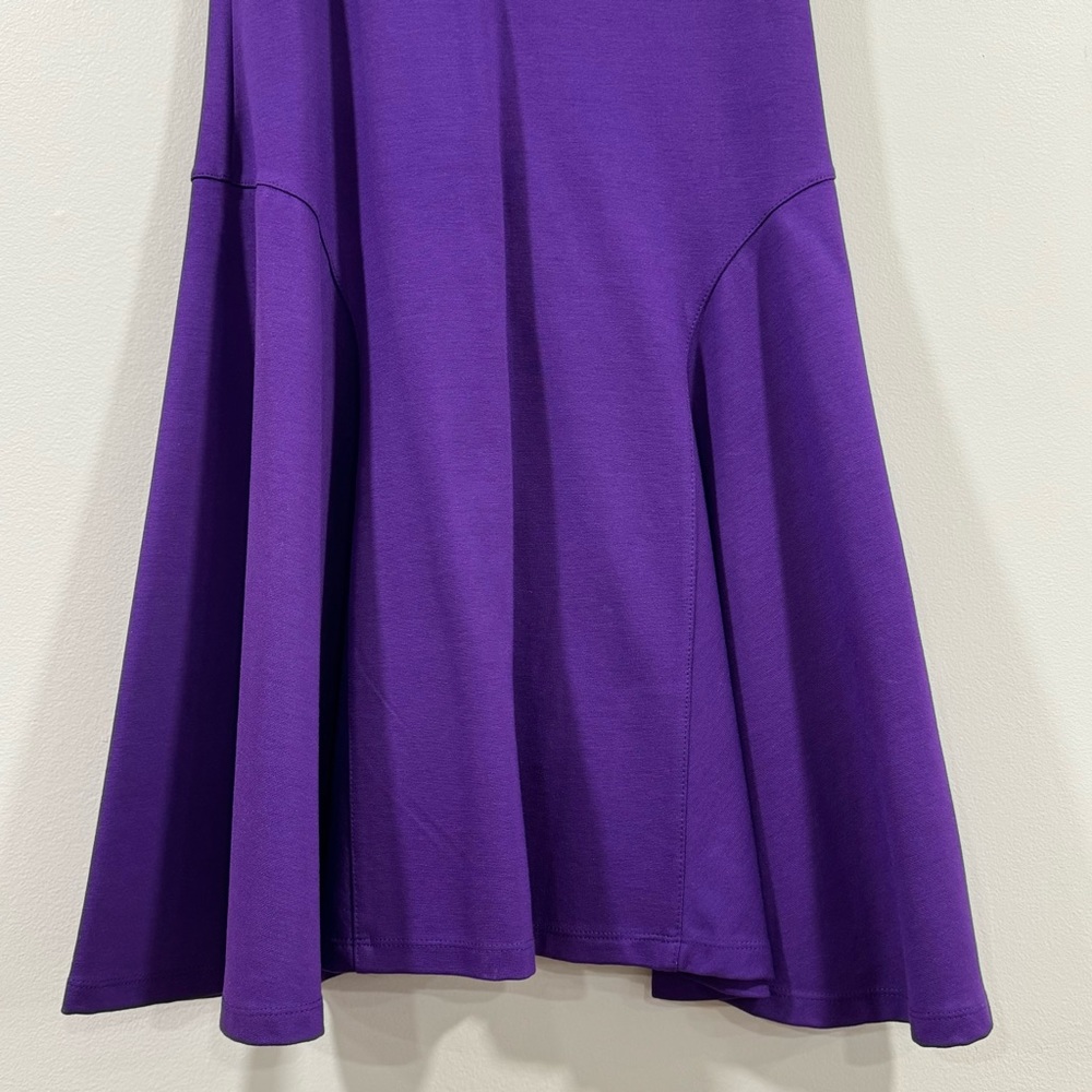 LAUREN Ralph Lauren Purple Fit & Flare Dress PXS - Picture 6 of 8